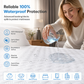🛏️ Coprimaterasso Impermeabile Trapuntato con Angoli 💧 | Membrana TPU 100% Impermeabile e Antimacchia 🛡️ | Morbido, Traspirante e Silenzioso 🌙 | Lavabile in Lavatrice ✨