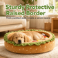 🍔Cuccia Rotonda a Forma di Panino Hamburger per Cani e Gatti 🐾 | Morbida e Avvolgente, Bordo Rialzato per Appoggiare la Testa | 35 o 50 cm