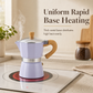 Caffettiera Moka in Alluminio ☕🔥 | Caffè a Casa con Base a Riscaldamento Uniforme | 150 ml (3 Tazze) o 300 ml (6 Tazze)