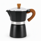 Caffettiera Moka in Alluminio ☕🔥 | Caffè a Casa con Base a Riscaldamento Uniforme | 150 ml (3 Tazze) o 300 ml (6 Tazze)