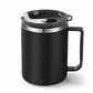 Tazza Termica con Coperchio ☕🥤 | Acciaio Inox 304 a Doppia Parete per Caffè e Bevande | Apertura Doppia
