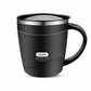 Tazza Termica con Coperchio ☕🥤 | Acciaio Inox 304 a Doppia Parete per Caffè e Bevande | Apertura Doppia