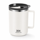 Tazza Termica con Coperchio ☕🥤 | Acciaio Inox 304 a Doppia Parete per Caffè e Bevande | Apertura Doppia