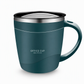 Tazza Termica con Coperchio ☕🥤 | Acciaio Inox 304 a Doppia Parete per Caffè e Bevande | Apertura Doppia