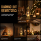 Lanterna LED Vintage a Fiamma Tremolante 🏮✨ | Luce Calda Senza Fiamma, con Gancio per Appenderla | 16 cm
