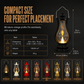 Lanterna LED Vintage a Fiamma Tremolante 🏮✨ | Luce Calda Senza Fiamma, con Gancio per Appenderla | 16 cm
