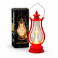 Lanterna LED Vintage a Fiamma Tremolante 🏮✨ | Luce Calda Senza Fiamma, con Gancio per Appenderla | 16 cm
