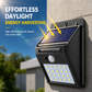 ☀️Lampada Solare da Parete per Esterni 💡 | Illumina Giardino e Ingresso Senza Cavi | 20/30 LED, Luce Fissa o Sensore di Movimento Secondo il Modello