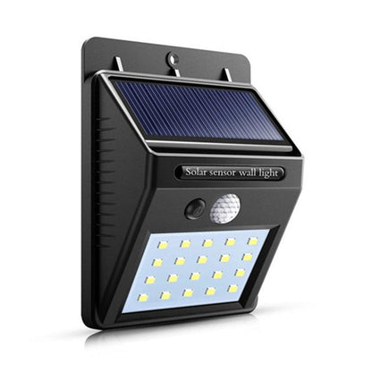 ☀️Lampada Solare da Parete per Esterni 💡 | Illumina Giardino e Ingresso Senza Cavi | 20/30 LED, Luce Fissa o Sensore di Movimento Secondo il Modello