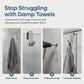 Ganci per Porta Doccia da Appendere 🚿🧺 | Asciugamani e Accappatoi a Portata di Mano, Senza Forare | Set da 2, Stili A/B