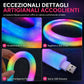 🧸 Striscia LED Neon in Pelliccia Morbida ✨ | Luce RGBIC a 360° e Sincro Musica 🎵 | Controllo via App e Telecomando USB 5V 📱 | Tubo Flessibile per Camera e Gaming 🌈