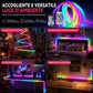🧸 Striscia LED Neon in Pelliccia Morbida ✨ | Luce RGBIC a 360° e Sincro Musica 🎵 | Controllo via App e Telecomando USB 5V 📱 | Tubo Flessibile per Camera e Gaming 🌈