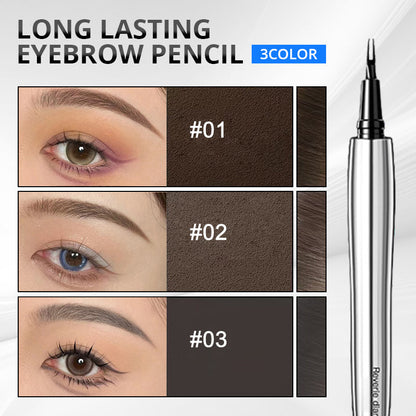 👁️ Matita Sopracciglia a Doppia Punta Micro-Forcella ✨ | Effetto Naturale Microblading Pelo a Pelo 🌿 | Formula Waterproof Anti-Sbavature 💧 | 3 Tonalità