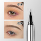 👁️ Matita Sopracciglia a Doppia Punta Micro-Forcella ✨ | Effetto Naturale Microblading Pelo a Pelo 🌿 | Formula Waterproof Anti-Sbavature 💧 | 3 Tonalità