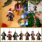 🎄 Decorazione Natalizia a Forma di Bassotto 🐕 | Pendente per Auto, Albero di Natale e Zaini ✨ | Acrilico Resistente e Impermeabile ❄️ | Set da 2 Pezzi in 7 Stili