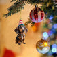 🎄 Decorazione Natalizia a Forma di Bassotto 🐕 | Pendente per Auto, Albero di Natale e Zaini ✨ | Acrilico Resistente e Impermeabile ❄️ | Set da 2 Pezzi in 7 Stili