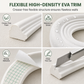 🏠 Modanatura Decorativa Autoadesiva per Pareti in EVA ✨ | Schiuma Flessibile Antiurto Stacca e Attacca ✂️ | Per Boiserie, Cornici e Battiscopa | 3 Colori