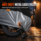 🏍️Telo Coprimoto Impermeabile per Tutte le Stagioni 🌧️ | Tessuto Oxford Anti-UV con Fori per Lucchetto e Strisce Riflettenti 🔒✨ | Antivento con Fibbia | Taglie M-4XL