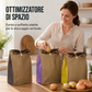 🥔 Sacchetto Oscurante Porta Patate e Verdure ✨ | Barriera Anti-Luce che Rallenta la Germogliazione 🌱 | Cerniera Laterale ad Accesso Rapido ↘️ | 46x25,5x30,5 cm