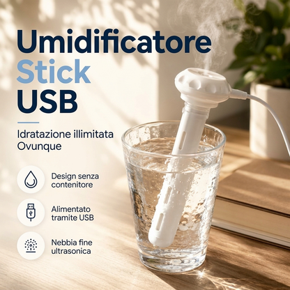 💧 Mini Umidificatore USB Portatile a Nebbia Fredda ✨ | Compatibile con Bottiglie, Bicchieri e Tazze 🥤 | Nebbia Silenziosa per Ufficio, Casa e Auto 🌫️ | Ricarica USB 21 cm 🚗