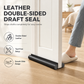 🚪 Paraspifferi Sottoporta Doppio in Pelle Resistente ❄️ | Isolamento Termico e Acustico con Schiuma Flessibile 🔇 | Barriera Anti-Spifferi, Polvere e Insetti | Universale