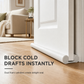 🚪 Paraspifferi Sottoporta Doppio in Pelle Resistente ❄️ | Isolamento Termico e Acustico con Schiuma Flessibile 🔇 | Barriera Anti-Spifferi, Polvere e Insetti | Universale