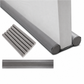 🚪 Paraspifferi Sottoporta Doppio in Pelle Resistente ❄️ | Isolamento Termico e Acustico con Schiuma Flessibile 🔇 | Barriera Anti-Spifferi, Polvere e Insetti | Universale