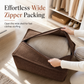 🛋️ Pouf Poggiapiedi Contenitore Salvaspazio ✨ | Fodera Riempibile con Vestiti e Coperte 🧺 | Supporto Robusto Fino a 100 kg con Zip Ampia 🛡️ | Lavabile 45×45×23 cm in 10 Colori 🎨