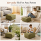🛋️ Pouf Poggiapiedi Contenitore Salvaspazio ✨ | Fodera Riempibile con Vestiti e Coperte 🧺 | Supporto Robusto Fino a 100 kg con Zip Ampia 🛡️ | Lavabile 45×45×23 cm in 10 Colori 🎨