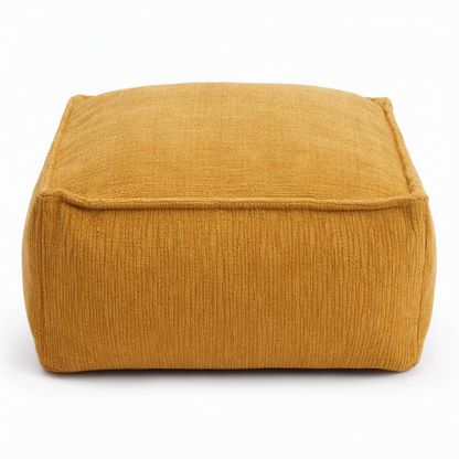 🛋️ Pouf Poggiapiedi Contenitore Salvaspazio ✨ | Fodera Riempibile con Vestiti e Coperte 🧺 | Supporto Robusto Fino a 100 kg con Zip Ampia 🛡️ | Lavabile 45×45×23 cm in 10 Colori 🎨