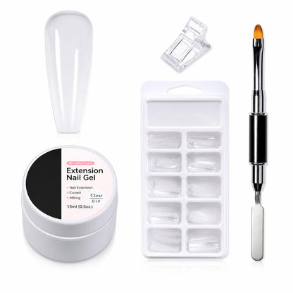 💅 Gel Costruttore Solido Non Appiccicoso ✨ | Allungamento Unghie e Nail Art 3D 🌸 | Modellabile a Mano Senza Residui per Lampada UV/LED 💡 | Formula Extra Tenuta da 15 ml 🎨