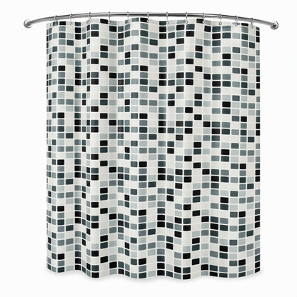 🚿 Tenda da Doccia Impermeabile e Antimuffa in Tessuto 💧 | Idrorepellente Effetto Loto con Orlo Zavorrato 🛡️ | Separazione Asciutto/Bagnato per Bagno e Vasca ✨