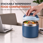 🍱 Portapranzo Termico in Acciaio Inox 316L da 630ml ✨ | Contenitore Ermetico Antiperdita con Maniglia Pieghevole 🔒 | Mantiene il Cibo Caldo per Ufficio, Lavoro e Scuola 🍲💼