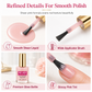 💅 Smalto Levigante Riempitivo per Unghie con Striature Verticali 12ml ✨ Base Coat Lisciante e Uniformante | Finitura Rosa Nude Naturale ed Effetto Lucido Sano Rigenerante 🌸