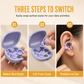 🎧 Auricolari Bluetooth 3 in 1 B115 🎵 | 3 Stili Intercambiabili: Sport a Clip, In-Ear e Mini Sonno 💤 | Custodia con Schermo LED, Autonomia 48 Ore e Bluetooth 5.0 ✨