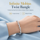 🎁2026 New Arrivals 50% OFF💥 Endless Mobius-twisted bangle – smooth, sliding adjustable clasp & double-textured premium shine 💫