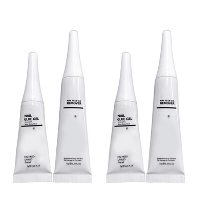 💅 Colla per Unghie Finte Professionale Extra Forte 💎 | Asciugatura Rapida Senza Lampada UV ✨ | Tenuta 45+ Giorni 🛡️ | Con Beccuccio di Precisione e Solvente Rimuovi Colla 💧