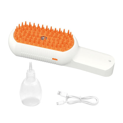 🐱 Spazzola Spray a Vapore per Cani e Gatti 🐶 | Tecnologia Nano-Nebbia Anti-Peli Volanti 💨 | 84 Denti Morbidi in TPE Massaggiante 💆 | Toelettatura 3 in 1 Ricaricabile USB ✨