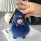 🧸 Portachiavi Peluche Bambola Neonato che Dorme con Pompon Soffice | Con Berretto in Maglia e Fiocco Strass | Ciondolo Decorativo per Borsa, Zaino e Chiavi Auto 🎀✨