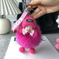 🧸 Portachiavi Peluche Bambola Neonato che Dorme con Pompon Soffice | Con Berretto in Maglia e Fiocco Strass | Ciondolo Decorativo per Borsa, Zaino e Chiavi Auto 🎀✨