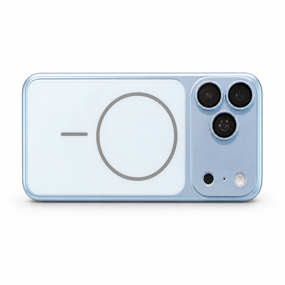 📱 Cover Magnetica Opaca con Finestra Fotocamera Galvanizzata ✨ Custodia Ultra Slim Anti-Impronta MagSafe | Protezione Antiurto e Ricarica Wireless per iPhone 🧲