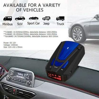 🚗 Rilevatore Radar di Velocità per Auto a 360° 📡 | Scansione 16 Bande e Avviso Vocale Smart 🔊 | Display LED Antiriflesso con Portata 1500m 🛣️ | Per Auto, SUV e Camion 🚙