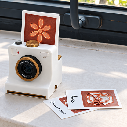 ☕ Stampante Meccanica per Latte Art a Forma di Fotocamera 📸 | Decora Cappuccino e Caffè in 3 Secondi con Stencil 🎨 | 100% Meccanica Senza Batterie, per Cacao e Cannella ✨