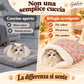 🐱 Cuccia Sacco Nanna Morbido per Gatti e Cani Piccoli | Interno in Soffice Peluche Termico e Design Avvolgente a 360° | Tasca Semi-Chiusa Calda e Lavabile in Lavatrice 🐾