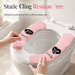 🚽 Copriwater Termico Adesivo Elettrostatico (1 Coppia) ❄️ | Morbido Velluto Caldo Lavabile e Riutilizzabile ✨ | Senza Colla Anti-Residuo e Universale Sagomabile (33,5x8 cm) 🌸