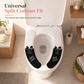 🚽 Copriwater Termico Adesivo Elettrostatico (1 Coppia) ❄️ | Morbido Velluto Caldo Lavabile e Riutilizzabile ✨ | Senza Colla Anti-Residuo e Universale Sagomabile (33,5x8 cm) 🌸