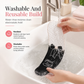 🚽 Copriwater Termico Adesivo Elettrostatico (1 Coppia) ❄️ | Morbido Velluto Caldo Lavabile e Riutilizzabile ✨ | Senza Colla Anti-Residuo e Universale Sagomabile (33,5x8 cm) 🌸