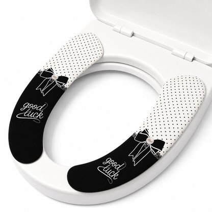 🚽 Copriwater Termico Adesivo Elettrostatico (1 Coppia) ❄️ | Morbido Velluto Caldo Lavabile e Riutilizzabile ✨ | Senza Colla Anti-Residuo e Universale Sagomabile (33,5x8 cm) 🌸