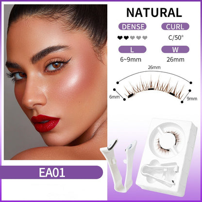 👁️ Ciglia Finte Magnetiche Riutilizzabili Senza Colla 🧲 Set con Applicatore Ergonomico e Curvatura C | Effetto Eyeliner Naturale e Leggero per Sguardo Magnetico in 3 Secondi ✨