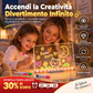 🎨 Tavoletta Luminosa da Disegno in Acrilico con LED per Bambini ✨ Lavagna Trasparente Riscrivibile e Cancellabile | Luce Notturna da Comodino USB con Pennarelli Colorati 🌙